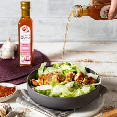 خل ثوم طبيعي الريحان - 250مل