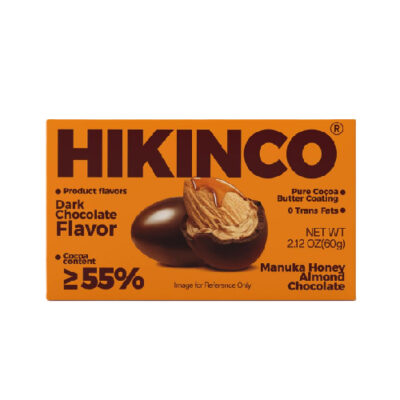 هيكينكو شوكولاتة دراجيه 55% باللوز والعسل - 60غ